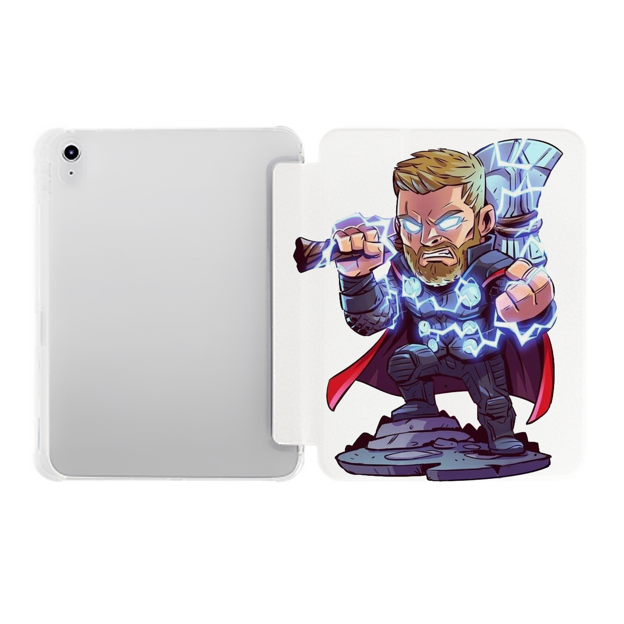 （画像用） アベンジャーズ The Avengers IPad ケース ペン収納付き 三つ折りスタンド PUレザー×シリコン 対応機種9.5/10.5/10.9インチ